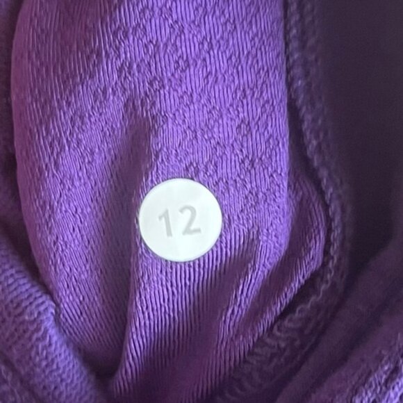 Lululemon Fireside Scuba Size 12 Purple Cozy - Picture 8 of 9